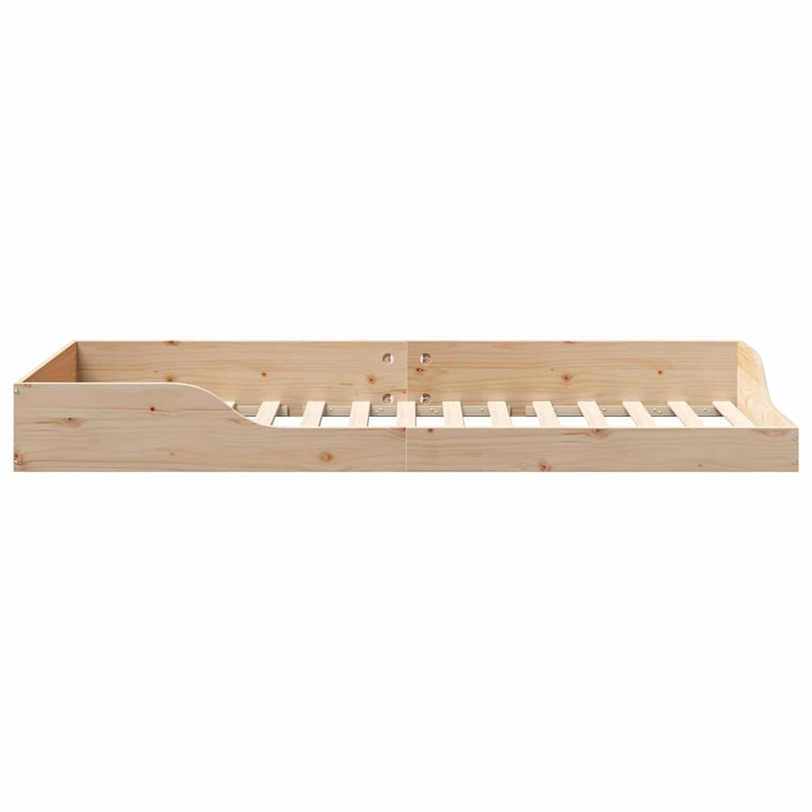 Bedframe Bruin 100 x 210 cm Massief grenenhout