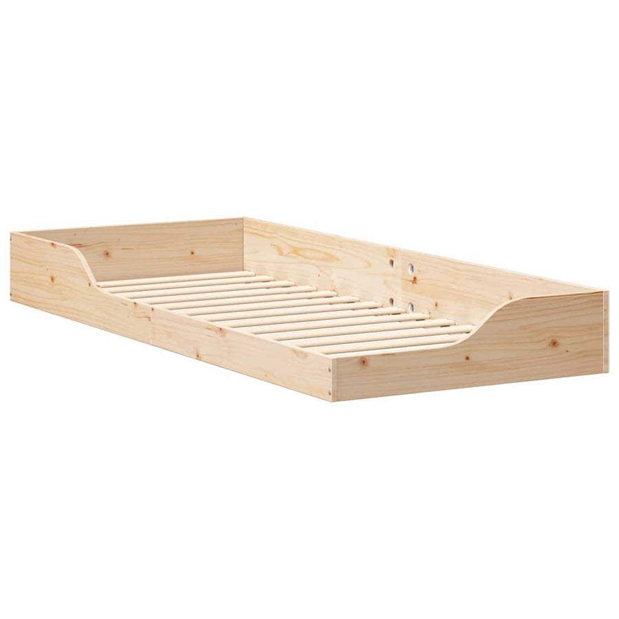 Bedframe Bruin 80 x 220 cm Massief grenenhout