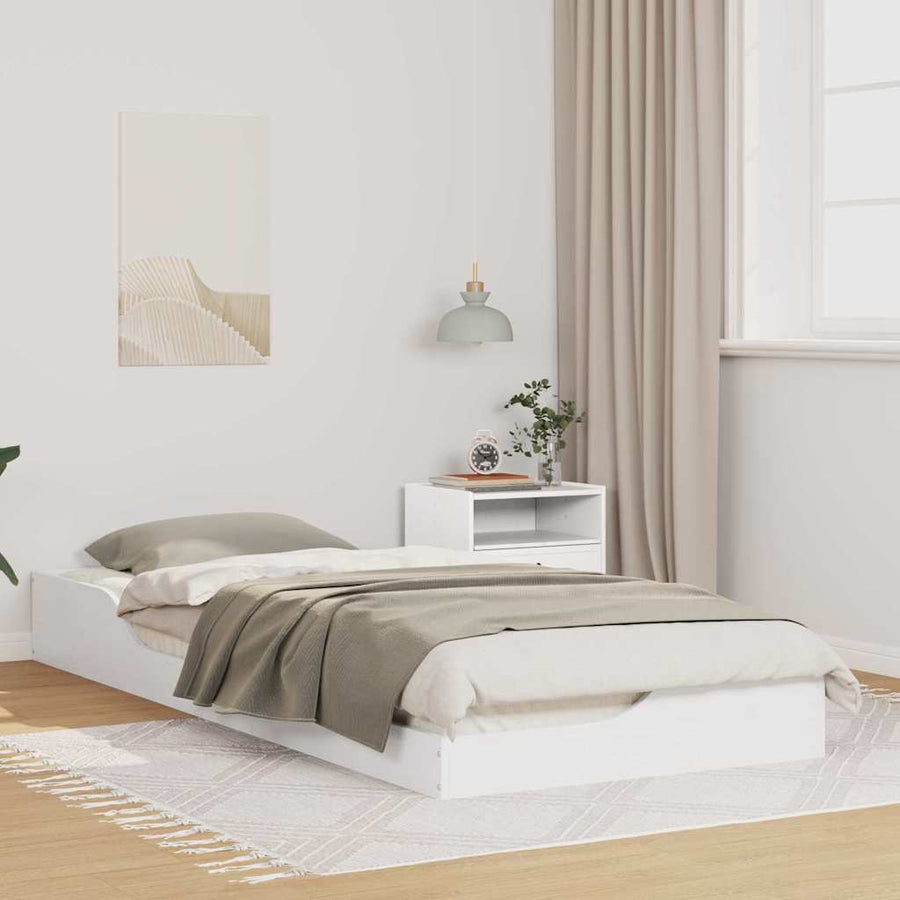 Bedframe Wit 80 x 220 cm Hout
