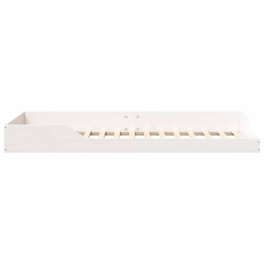 Bedframe Wit 90 x 220 cm Massief grenenhout
