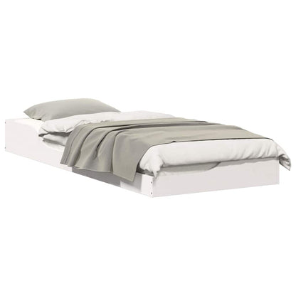 Bedframe Wit 100 x 220 cm Massief grenenhout
