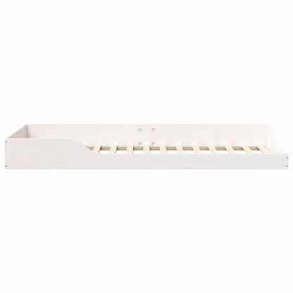 Bedframe Wit 100 x 220 cm Massief grenenhout