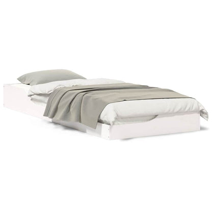 Bedframe Wit 100 x 220 cm Massief grenenhout