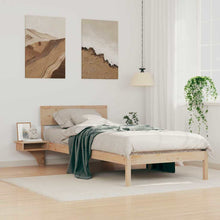 Bedframe met nachttafels Bruin 80 x 200 cm Massief grenenhout