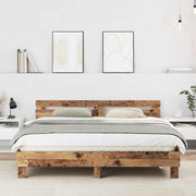 Bedframe 180x200 cm bewerkt oud hout