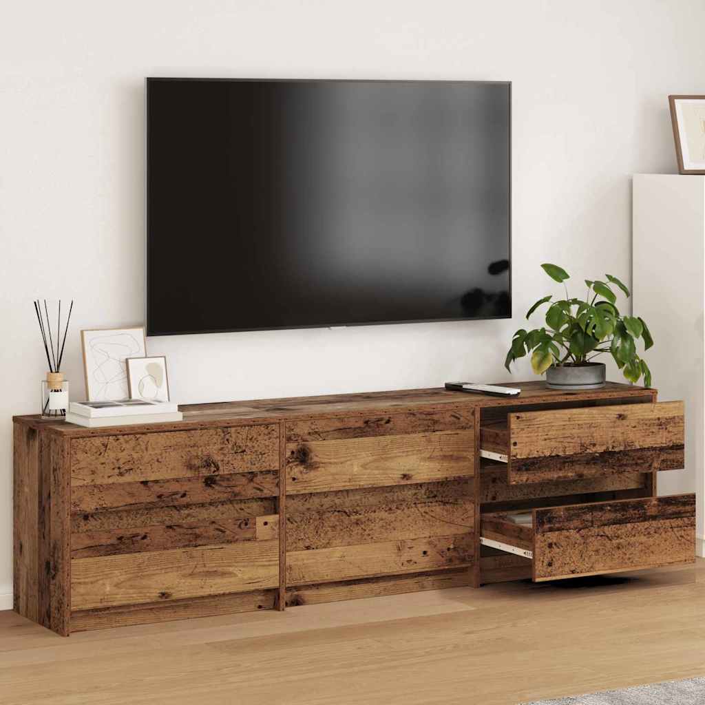 TV-kast Bruin 180 x 34 x 50 cm Geengineerd hout en Spaanplaat