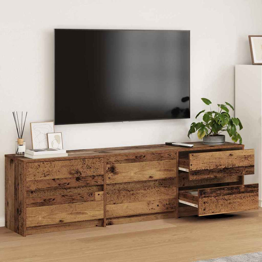 TV-kast Bruin 180 x 34 x 50 cm Geengineerd hout en Spaanplaat
