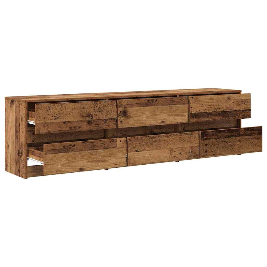 TV-kast Bruin 180 x 34 x 50 cm Geengineerd hout en Spaanplaat