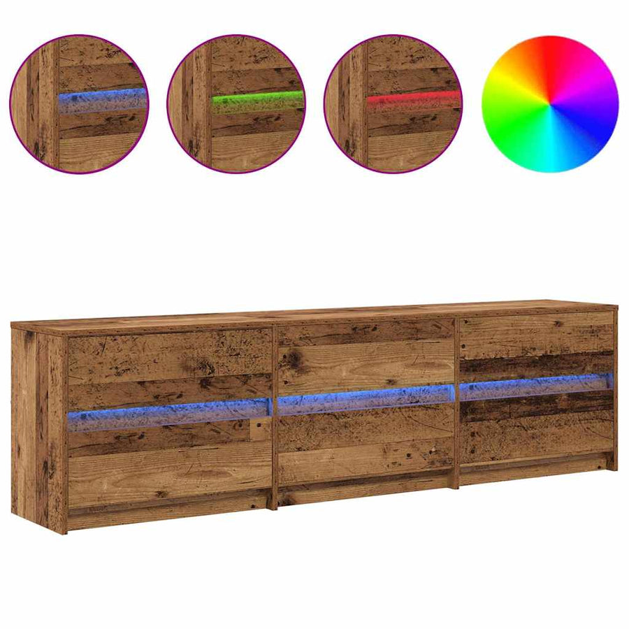 TV-kast Bruin 180 x 34 x 50 cm Geengineerd hout en Spaanplaat