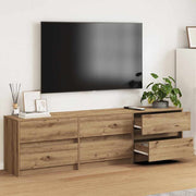 Tv-meubel 180x34x50 cm spaanplaat bruin