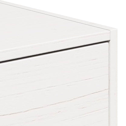 Wandbevestigde nachttafel met lade Wandgemonteerd Wit 50 x 32.5 x 24 cm