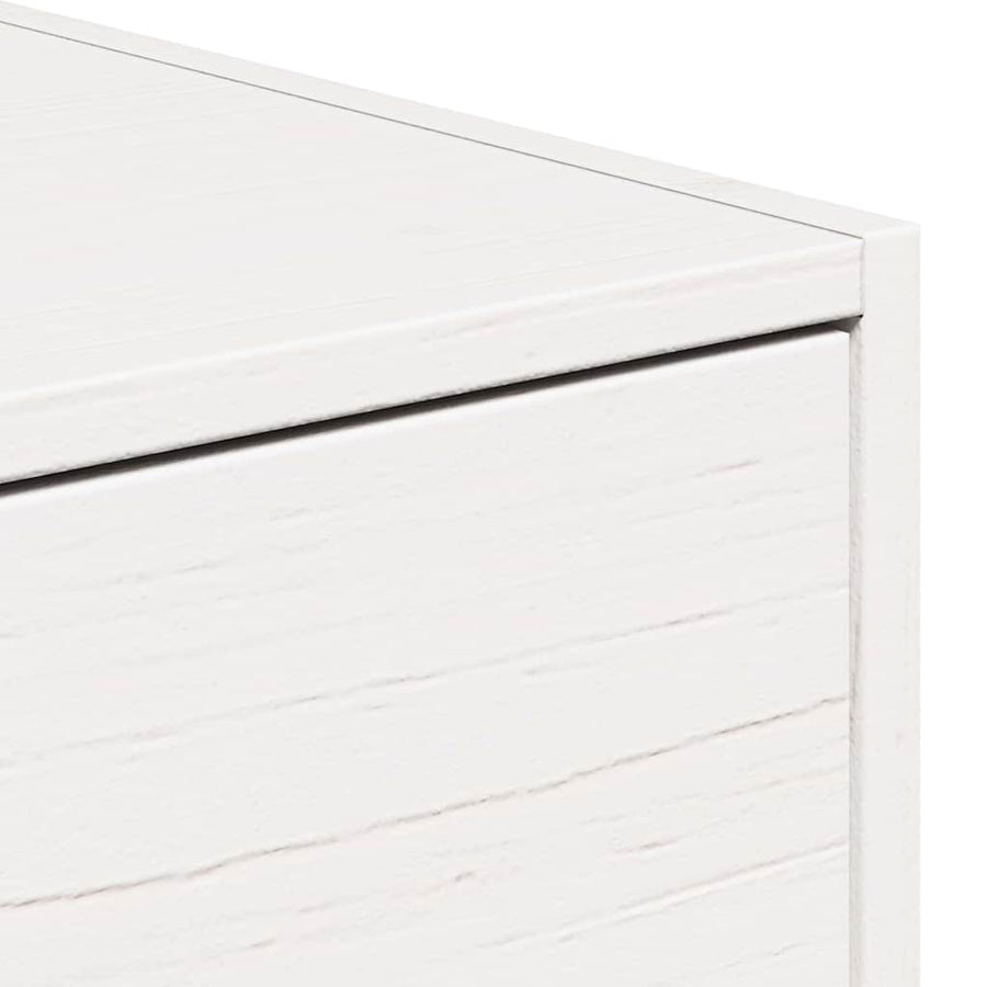 Wandbevestigde nachttafel met lade 2 pcs Wit 50 x 32.5 x 24 cm