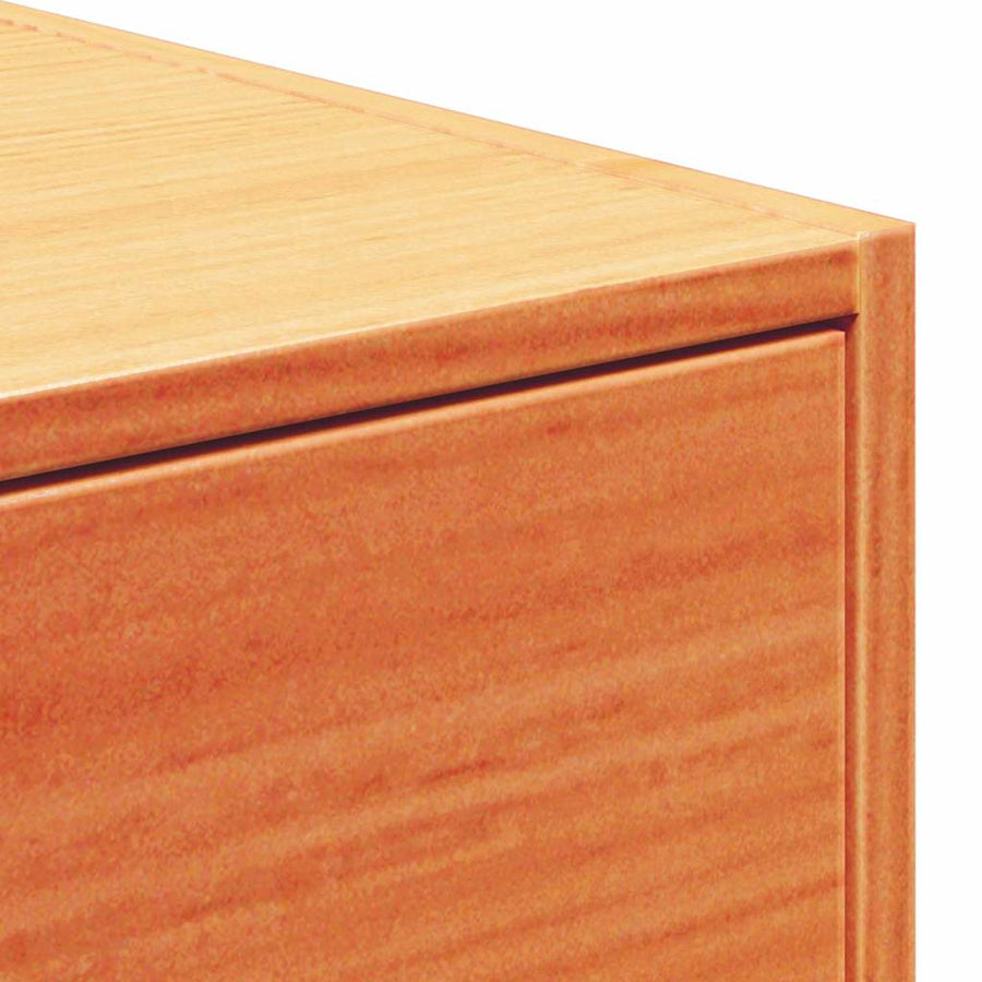 Wandbevestigde nachttafel met lade Wasbruin 50 x 32.5 x 24 cm