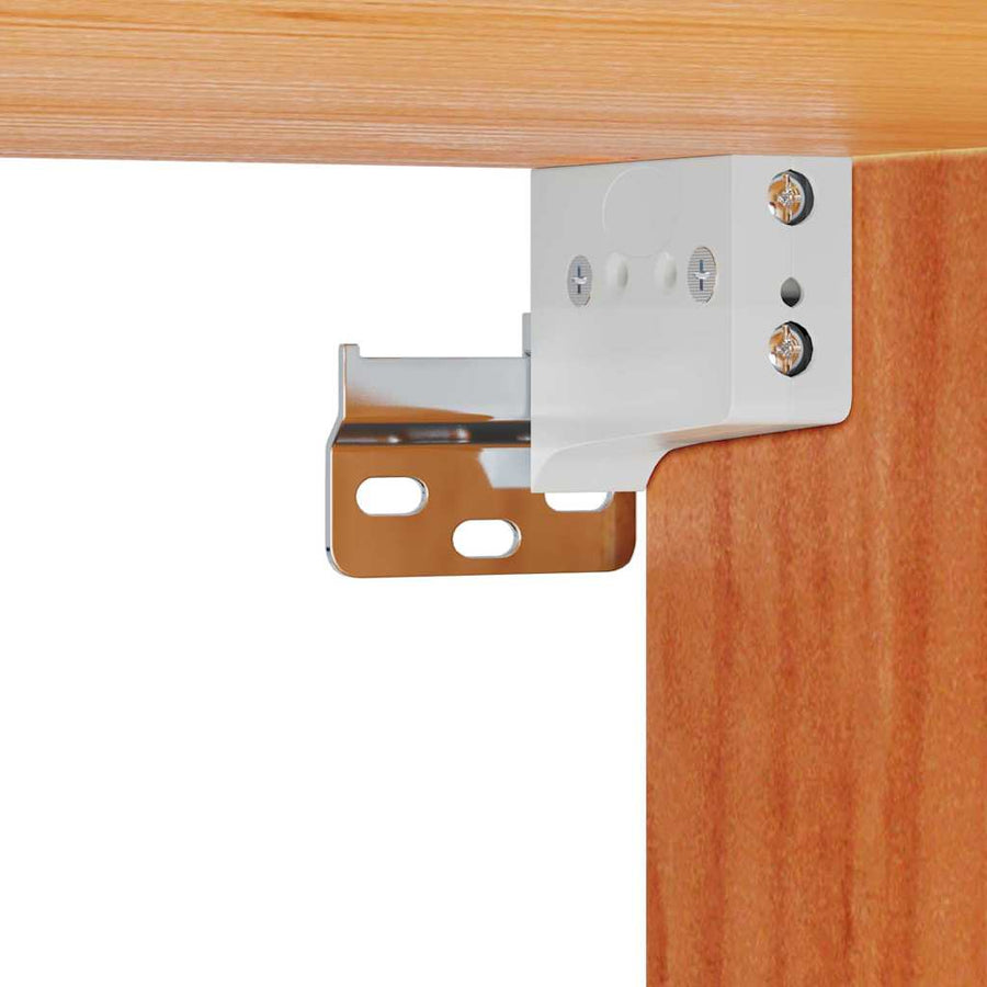 Wandbevestigde nachttafel met lade Wasbruin 50 x 32.5 x 24 cm