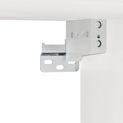 Wandbevestigde nachttafel met lade Wandgemonteerd Wit 37 x 35 x 18,5 cm