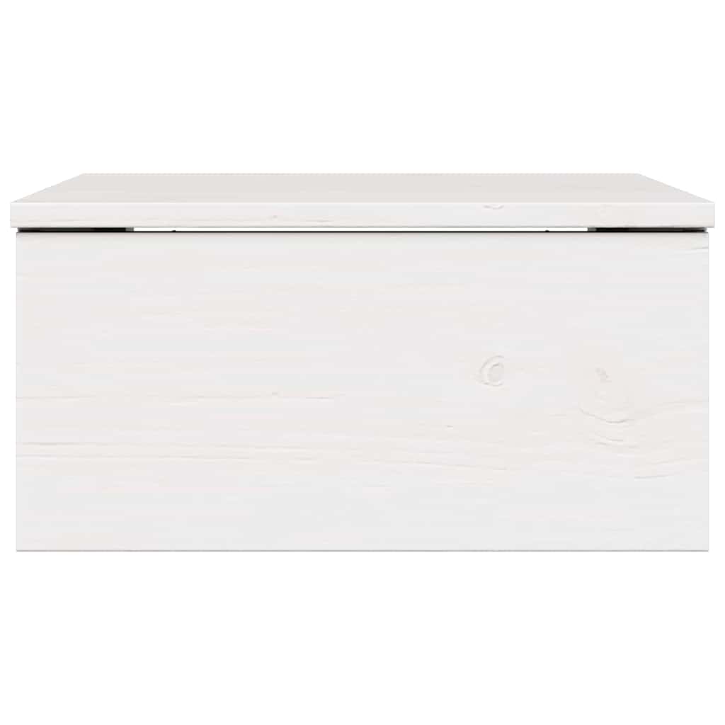 Wandbevestigde nachttafel met lade 2 pcs Wit 37 x 35 x 18,5 cm