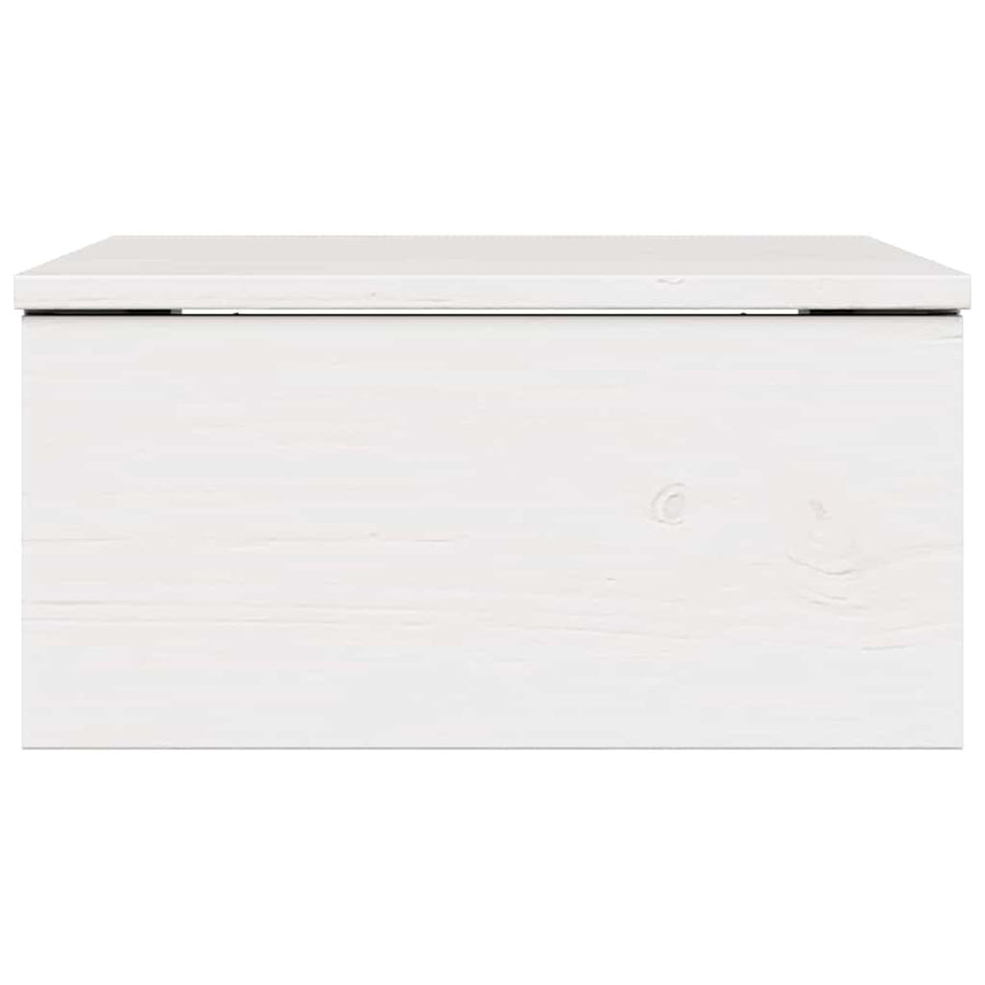 Wandbevestigde nachttafel met lade 2 pcs Wit 37 x 35 x 18,5 cm