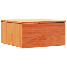 Wandbevestigde nachttafel met lade Wasbruin 37 x 35 x 18,5 cm