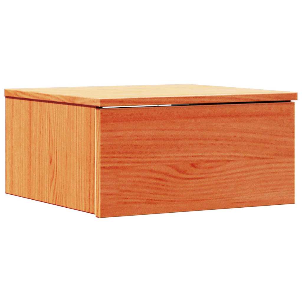 Wandbevestigde nachttafel 2 pcs Wasbruin 37 x 35 x 18,5 cm