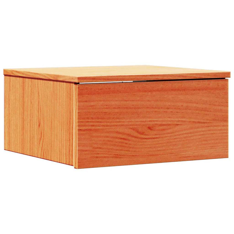 Wandbevestigde nachttafel 2 pcs Wasbruin 37 x 35 x 18,5 cm