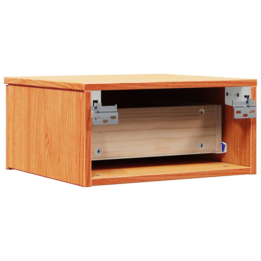 Wandbevestigde nachttafel 2 pcs Wasbruin 37 x 35 x 18,5 cm