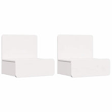 Wandbevestigde nachttafel met lade 2 pcs Wit 44 x 32.5 x 40 cm
