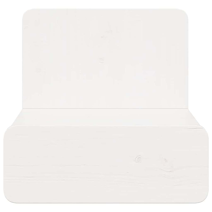 Wandbevestigde nachttafel met lade 2 pcs Wit 44 x 32.5 x 40 cm