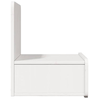Wandbevestigde nachttafel met lade 2 pcs Wit 44 x 32.5 x 40 cm