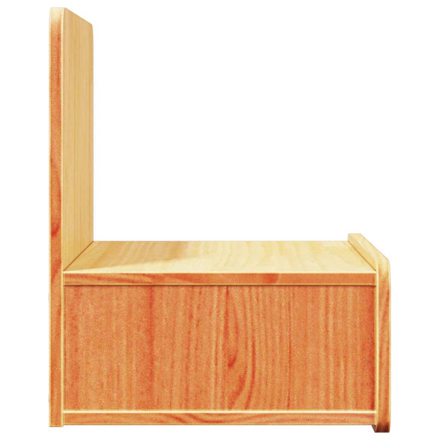 Wandbevestigde nachttafel met lade Wasbruin 44 x 32.5 x 40 cm
