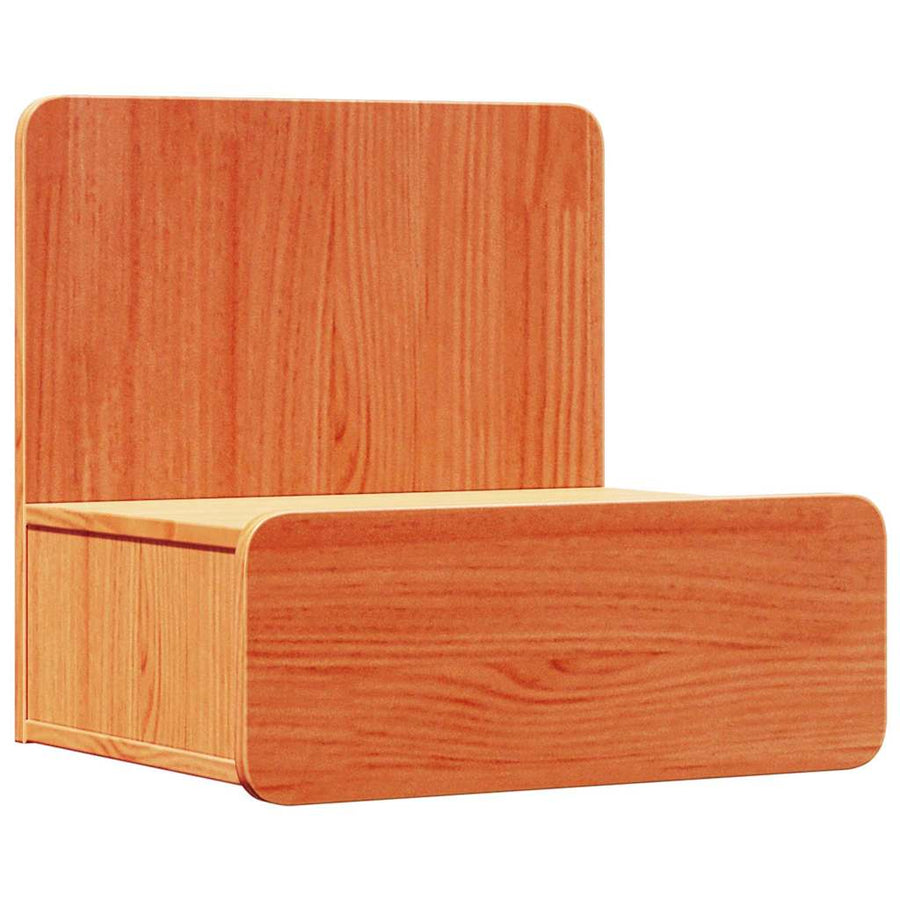 Wandbevestigde nachttafel 2 pcs Wasbruin 44 x 32.5 x 40 cm