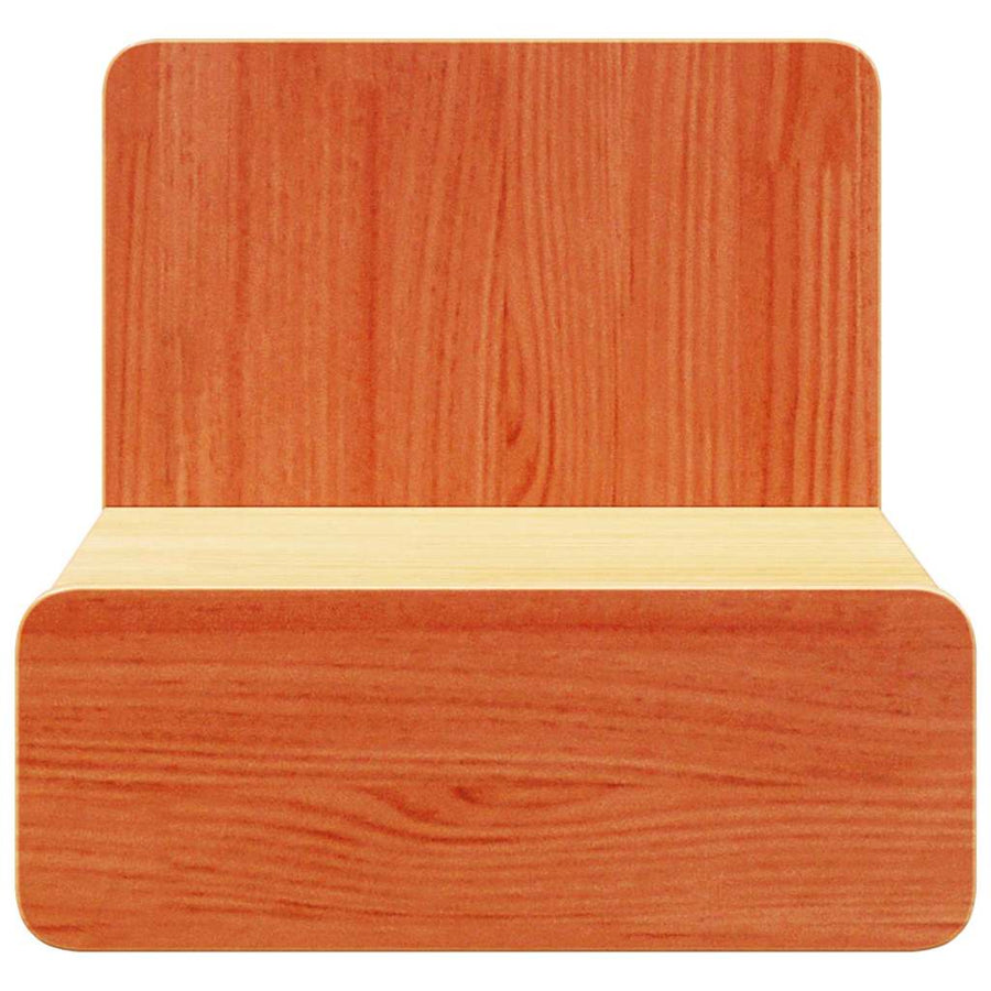 Wandbevestigde nachttafel 2 pcs Wasbruin 44 x 32.5 x 40 cm
