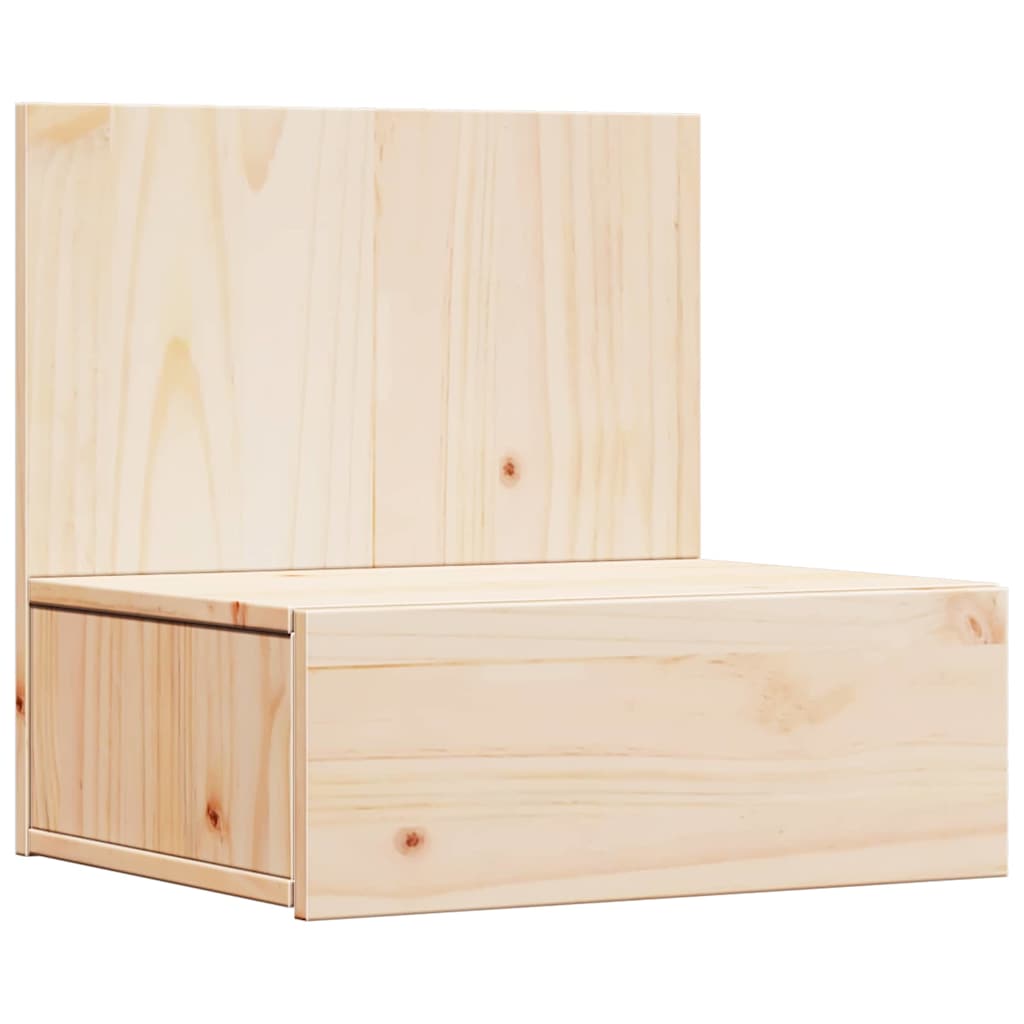 Wandbevestigde nachttafel met lade Bruin 42 x 32,5 x 40 cm