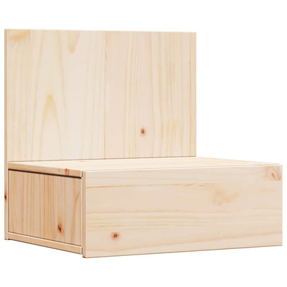 Wandbevestigde nachttafel met lade Bruin 42 x 32,5 x 40 cm