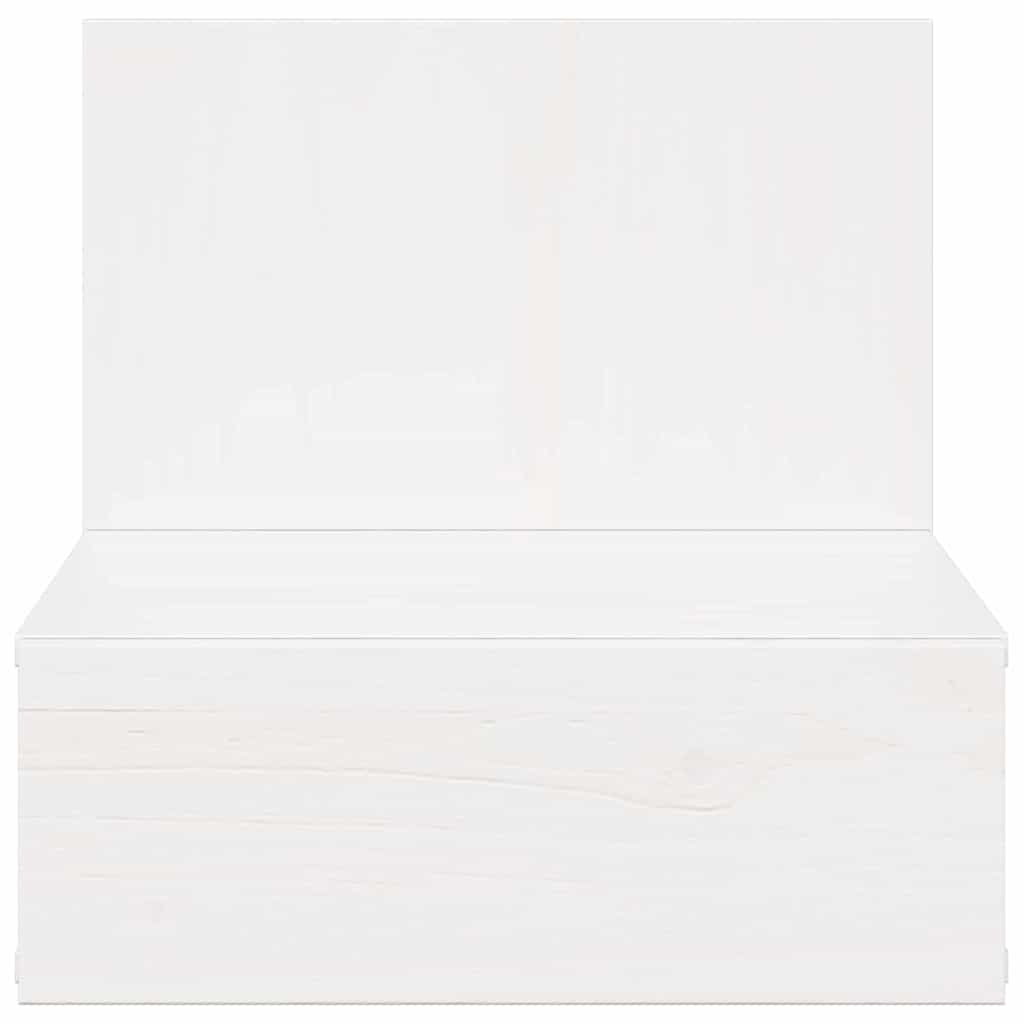 Wandbevestigde nachttafel met lade Wandgemonteerd Wit 42 x 32,5 x 40 cm