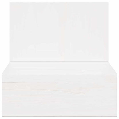 Wandbevestigde nachttafel met lade Wandgemonteerd Wit 42 x 32,5 x 40 cm