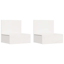 Wandbevestigde nachttafel met lade 2 pcs Wit 42 x 32,5 x 40 cm