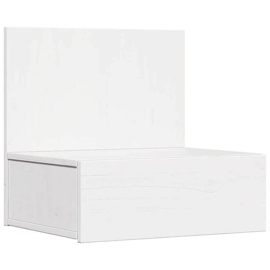 Wandbevestigde nachttafel met lade 2 pcs Wit 42 x 32,5 x 40 cm