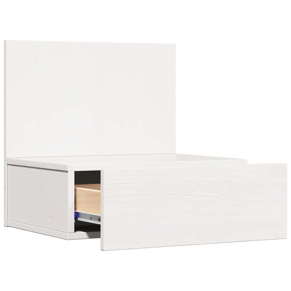 Wandbevestigde nachttafel met lade 2 pcs Wit 42 x 32,5 x 40 cm