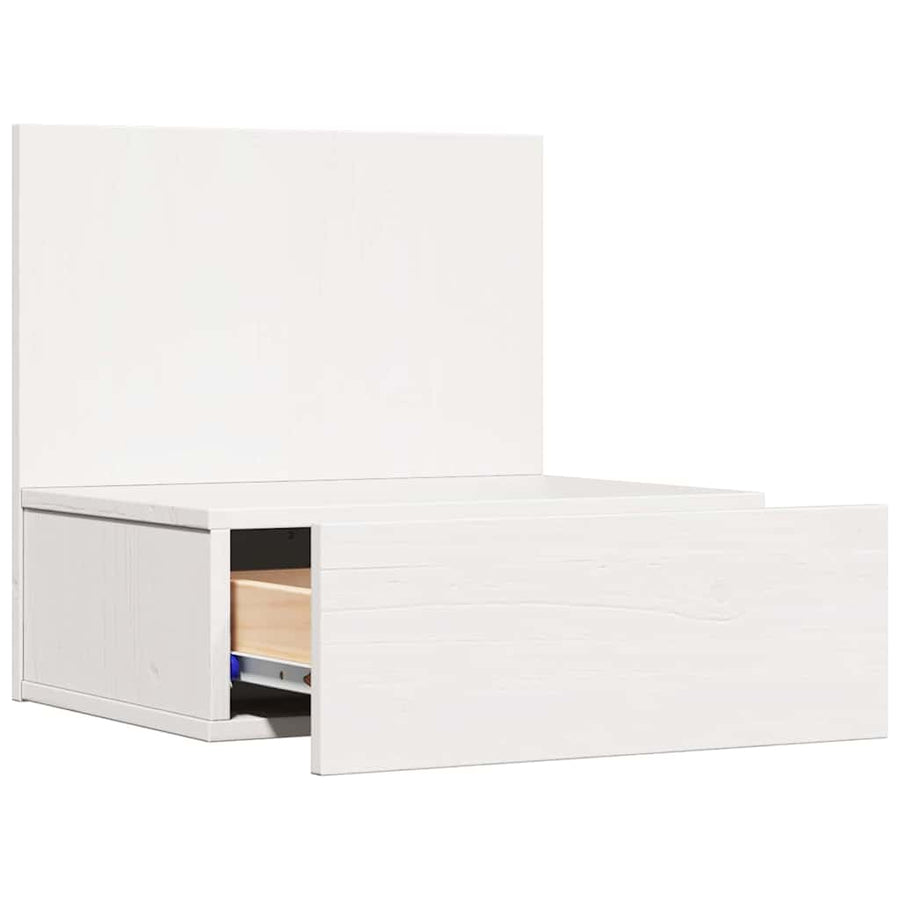 Wandbevestigde nachttafel met lade 2 pcs Wit 42 x 32,5 x 40 cm