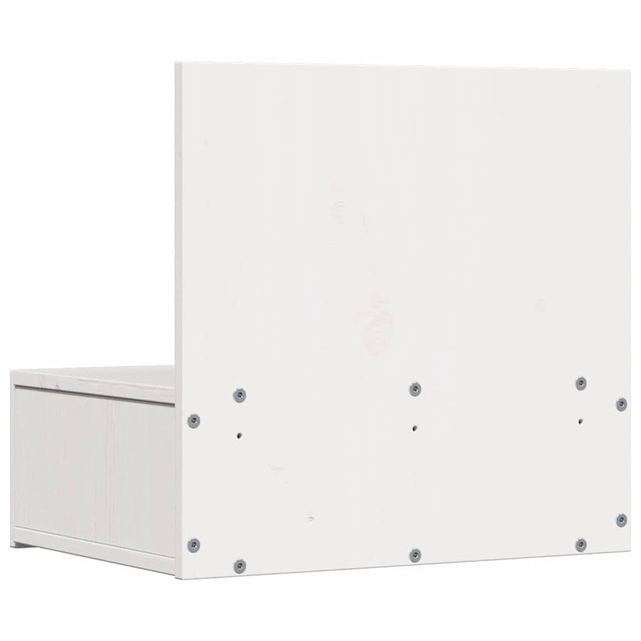 Wandbevestigde nachttafel met lade 2 pcs Wit 42 x 32,5 x 40 cm