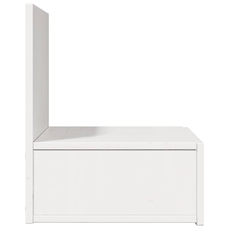 Wandbevestigde nachttafel met lade 2 pcs Wit 42 x 32,5 x 40 cm