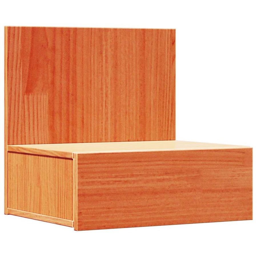 Wandbevestigde nachttafel met lade Wasbruin 42 x 32,5 x 40 cm