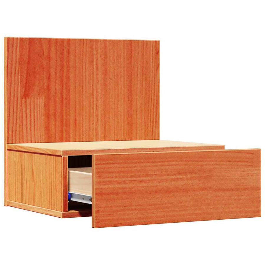 Wandbevestigde nachttafel 2 pcs Wasbruin 42 x 32,5 x 40 cm