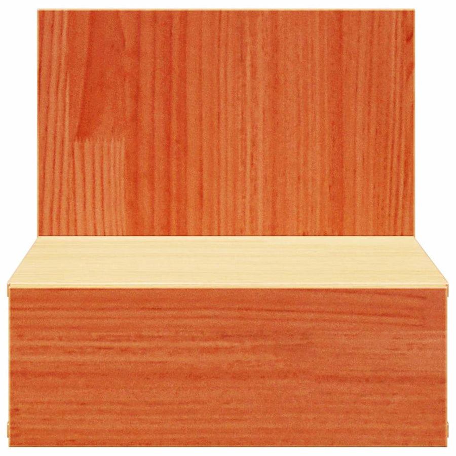 Wandbevestigde nachttafel 2 pcs Wasbruin 42 x 32,5 x 40 cm