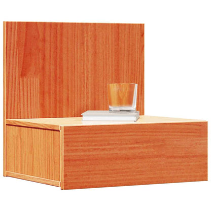 Wandbevestigde nachttafel 2 pcs Wasbruin 42 x 32,5 x 40 cm
