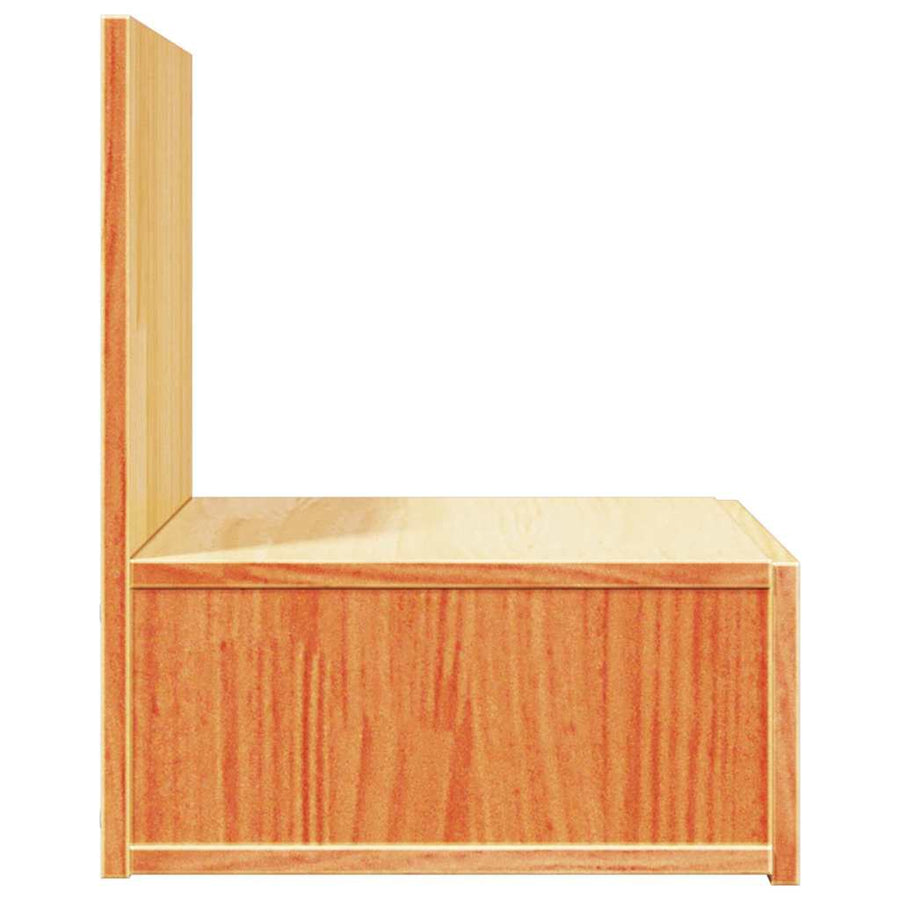 Wandbevestigde nachttafel 2 pcs Wasbruin 42 x 32,5 x 40 cm