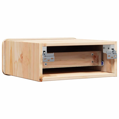 Nachtkastje 2 st Bruin 39 x 34 x 16,5 cm Massief grenenhout
