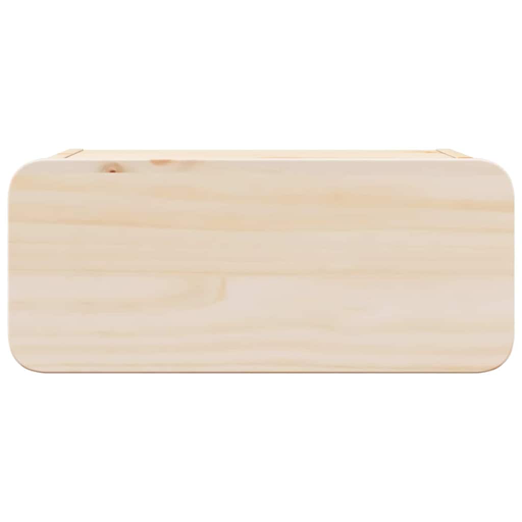 Nachtkastje 2 st Bruin 39 x 34 x 16,5 cm Massief grenenhout