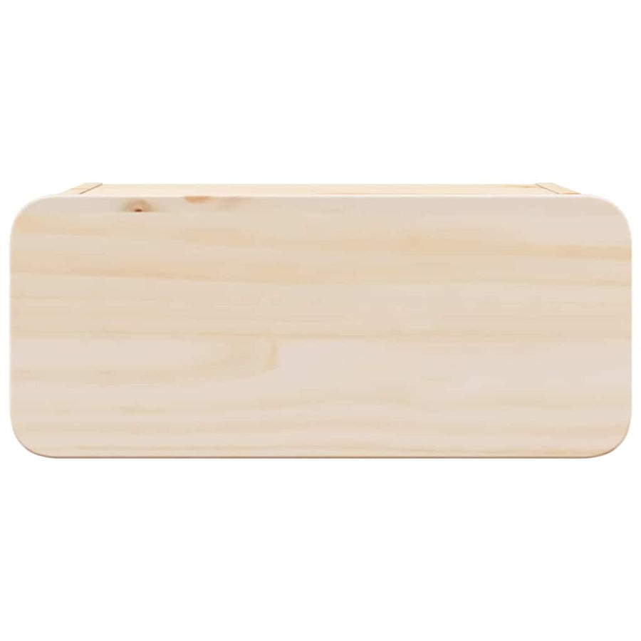 Nachtkastje 2 st Bruin 39 x 34 x 16,5 cm Massief grenenhout