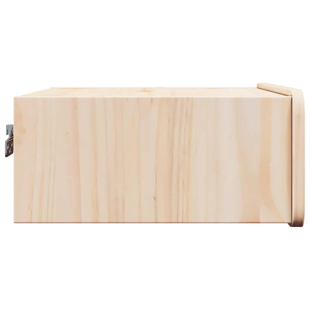 Nachtkastje 2 st Bruin 39 x 34 x 16,5 cm Massief grenenhout